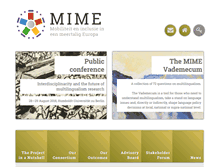 Tablet Screenshot of mime-project.org